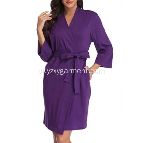 Robe pura de malha feminina